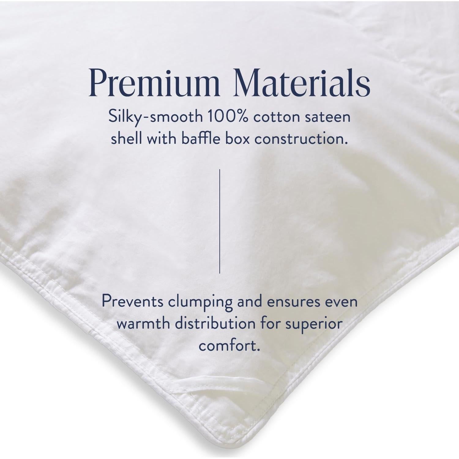 Edredón de Plumas Brooklinen King 700 Relleno Blanco