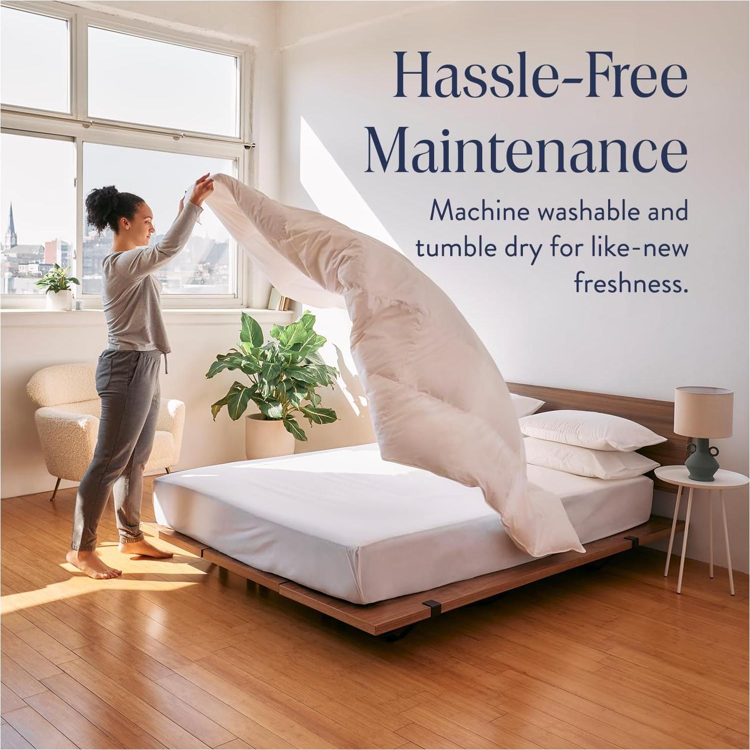 Edredón de Plumas Brooklinen King 700 Relleno Blanco