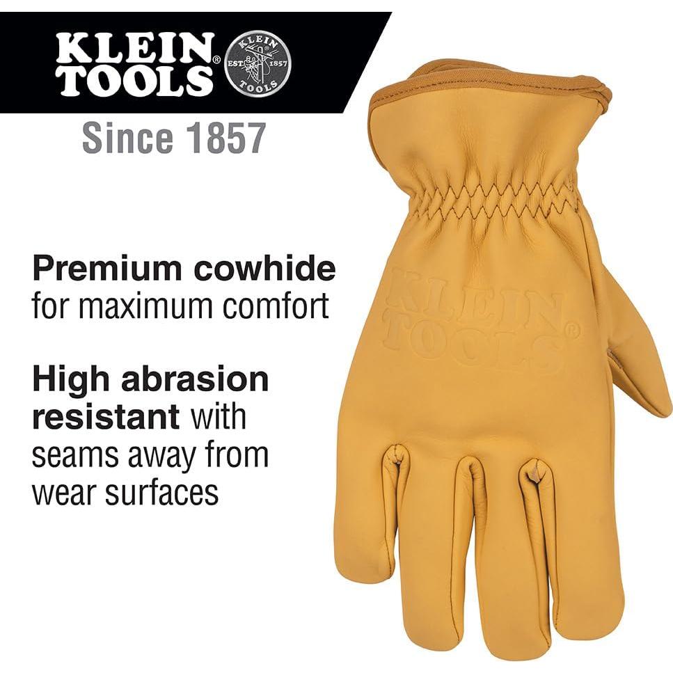 Guantes de Trabajo Klein Tools 60604 de Cuero Vacuno Grande