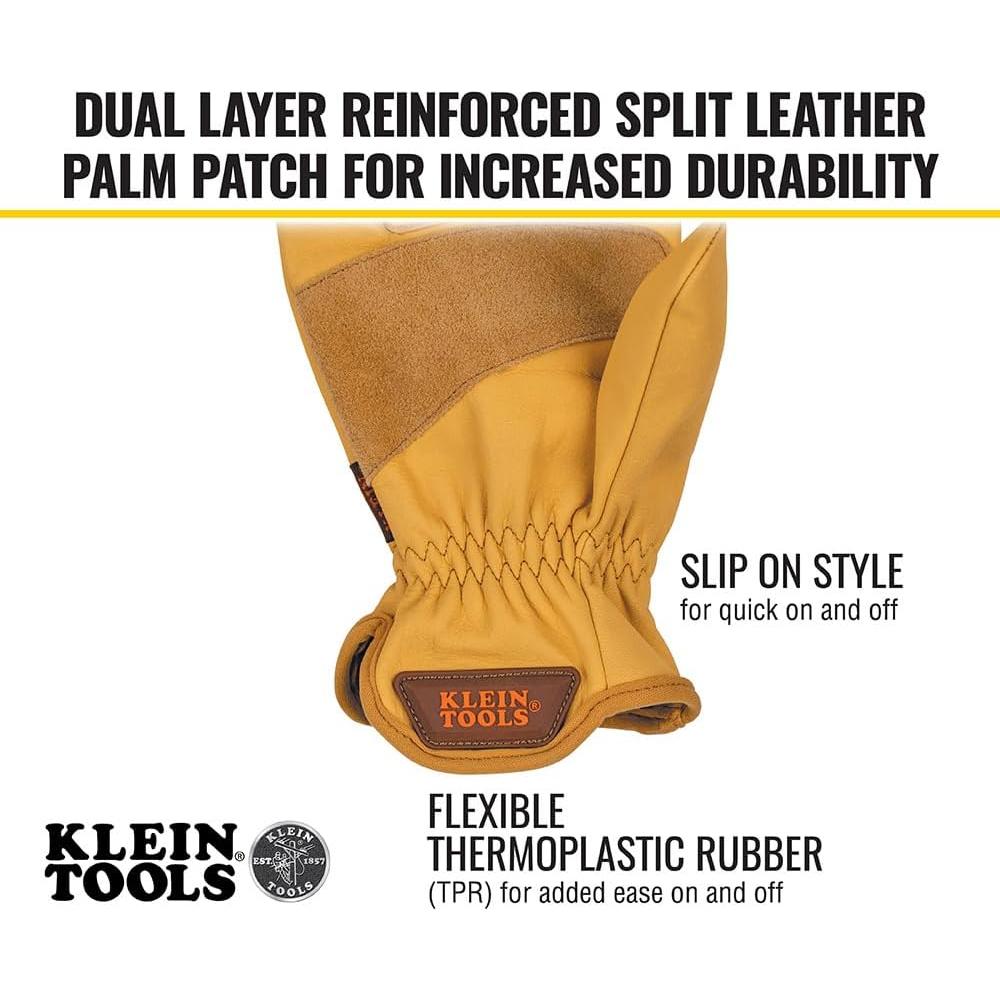 Guantes de Trabajo Klein Tools 60604 de Cuero Vacuno Grande