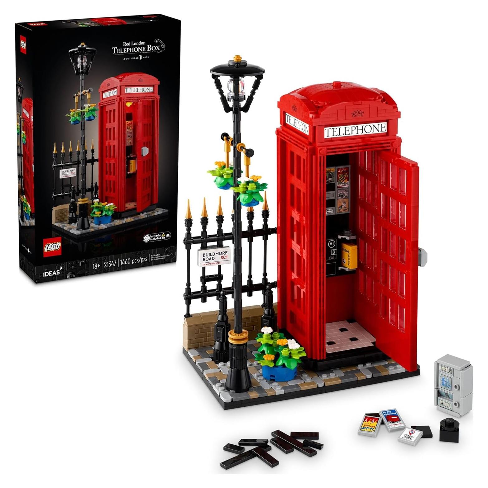 LEGO Ideas Cabina Telefónica Roja de Londres 21347 - 1460 Piezas