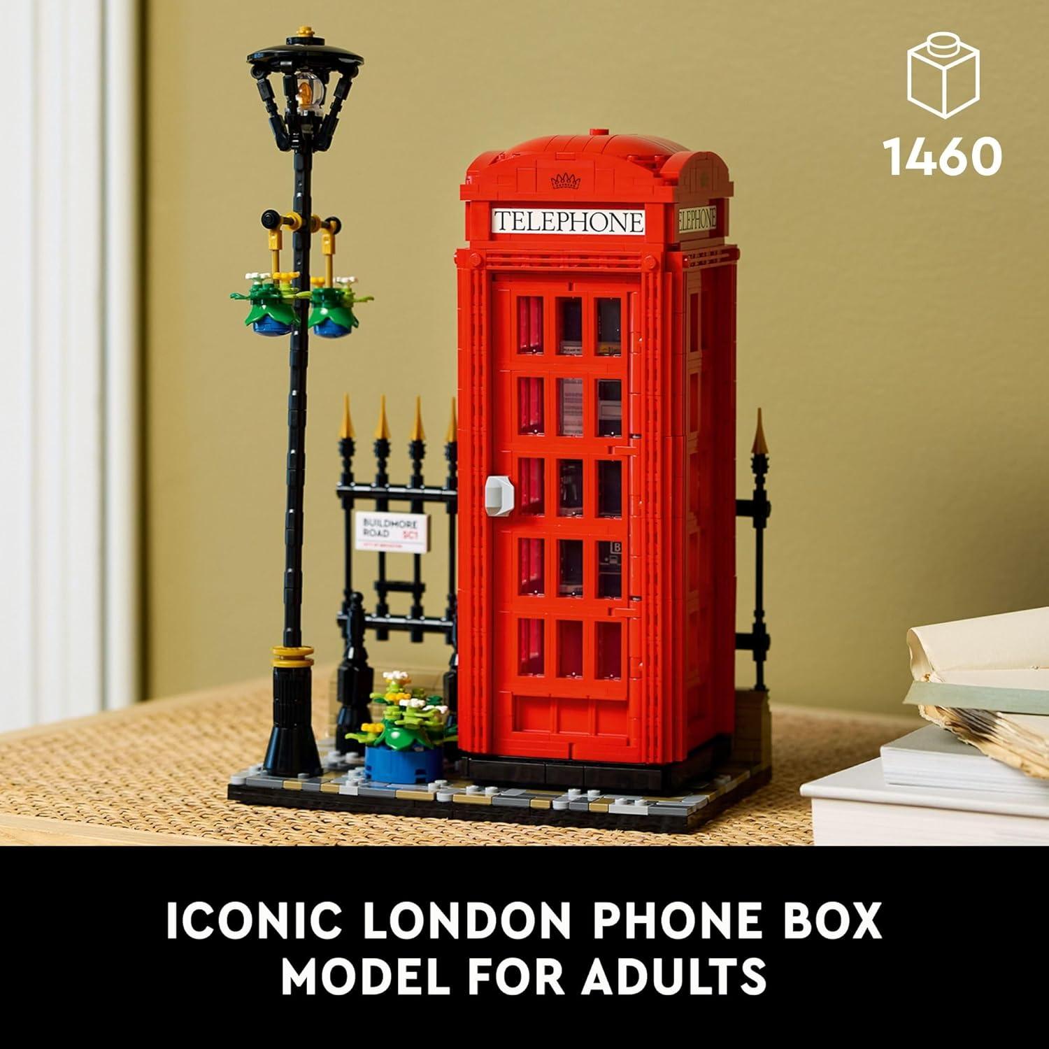 LEGO Ideas Cabina Telefónica Roja de Londres 21347 - 1460 Piezas