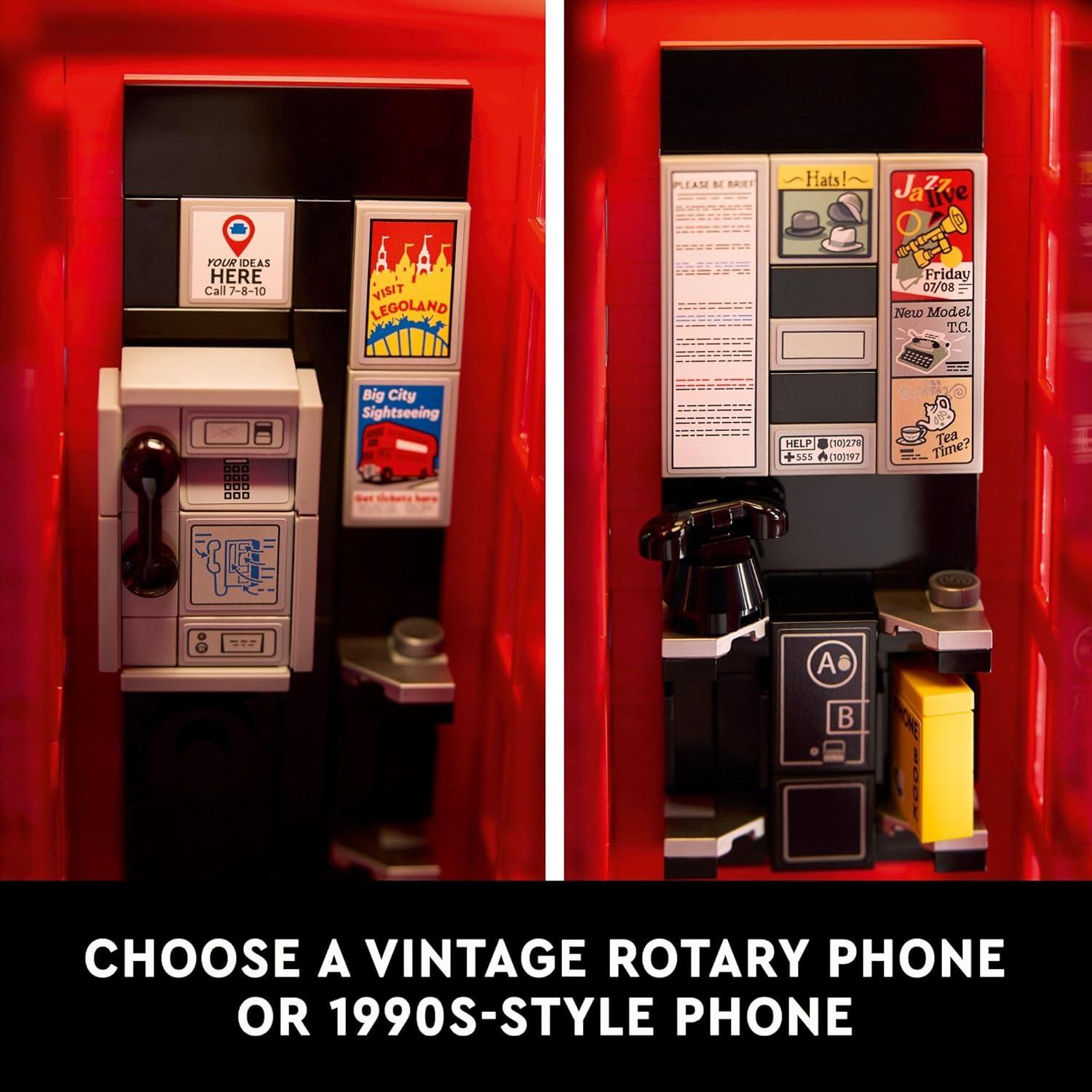 LEGO Ideas Cabina Telefónica Roja de Londres 21347 - 1460 Piezas