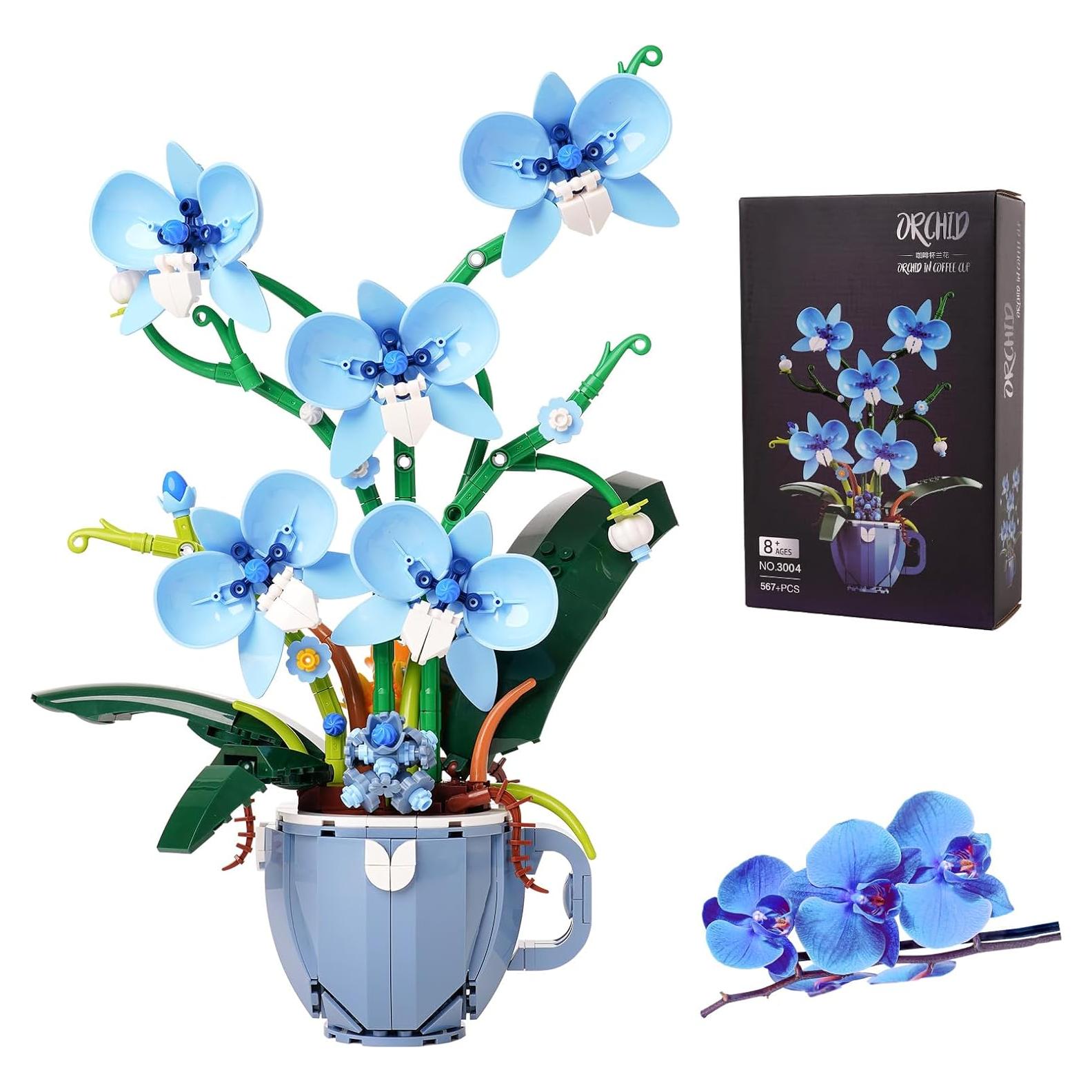Conjunto de Bloques de Construcción Orquídea Azul 567 Piezas