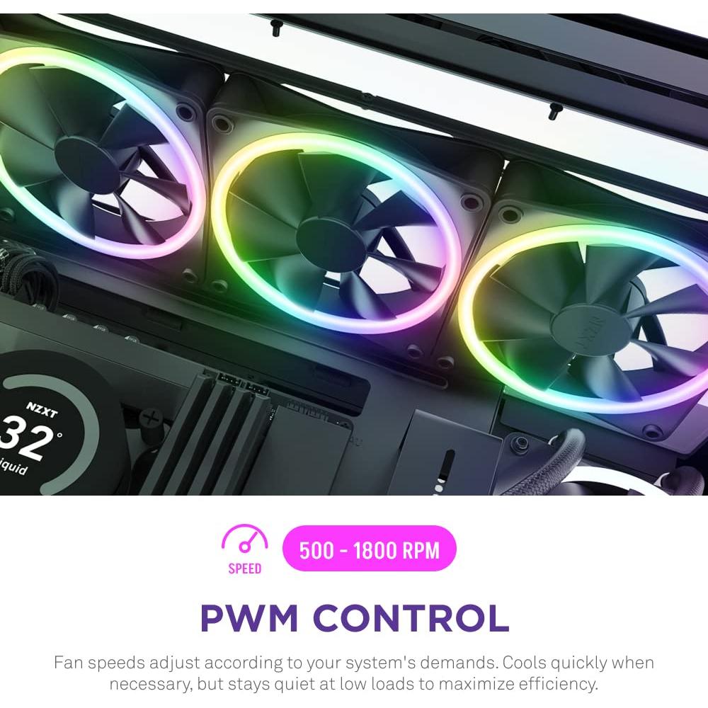 Ventilador RGB NZXT F140 140mm PWM - Alto flujo y bajo ruido