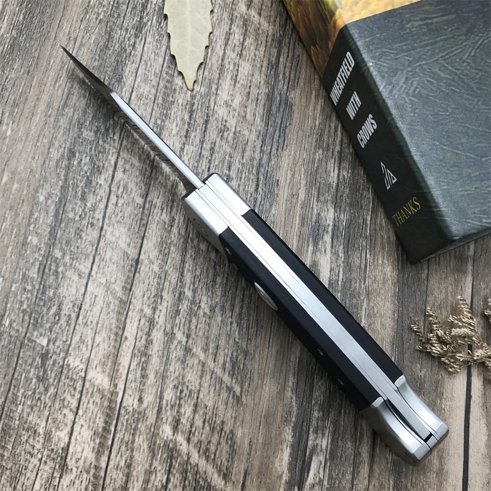 Cuchillo Plegable HUAAO con Hoja de Acero Inoxidable 440C