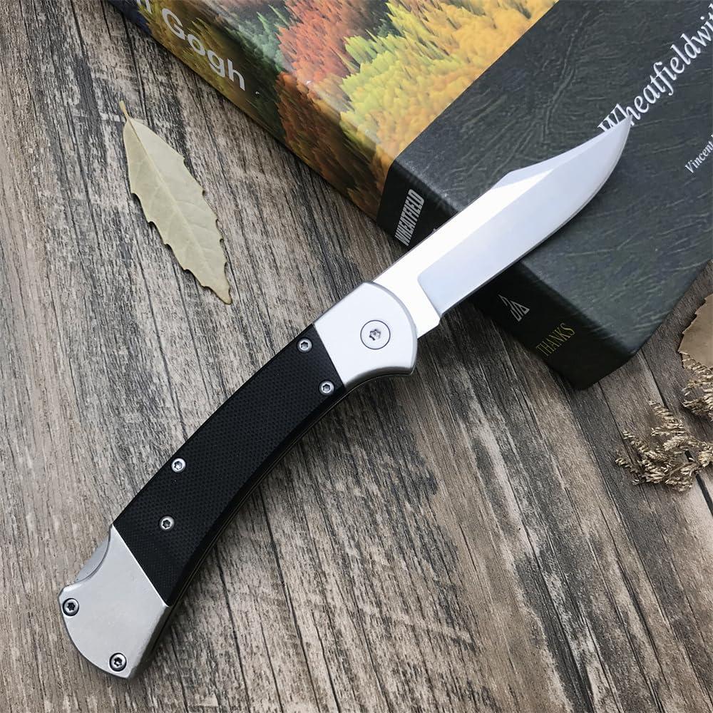 Cuchillo Plegable HUAAO con Hoja de Acero Inoxidable 440C