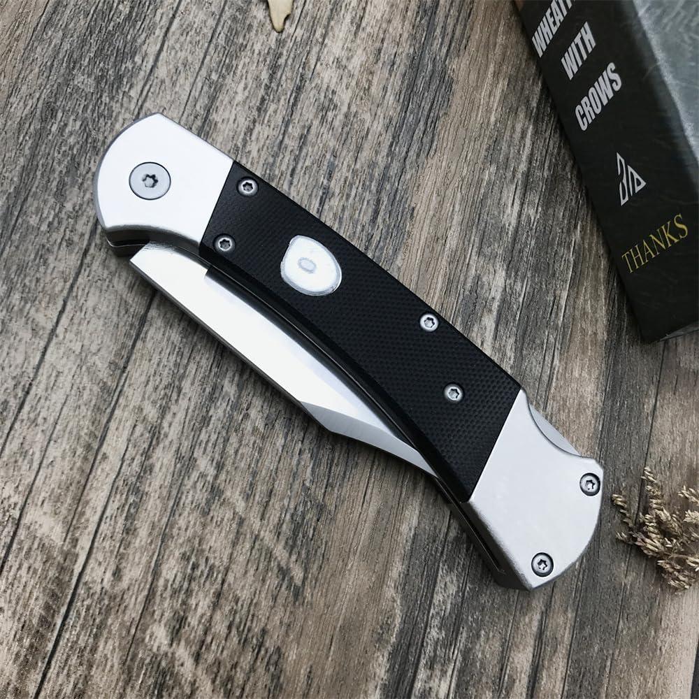 Cuchillo Plegable HUAAO con Hoja de Acero Inoxidable 440C