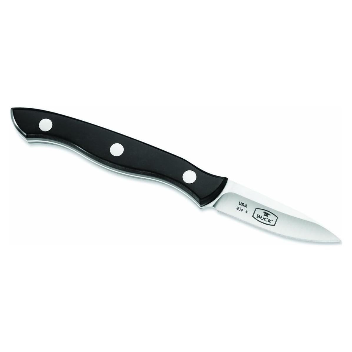 Cuchillo de Pelar Buck Knives 7.3 cm Acero Inoxidable Negro