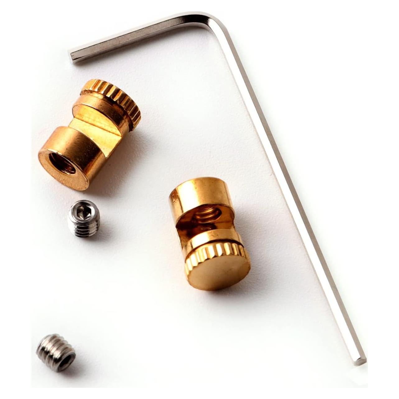 Botones de Pulgar para Cuchillo FLAMEDUKE 2 Pcs Latón EDC