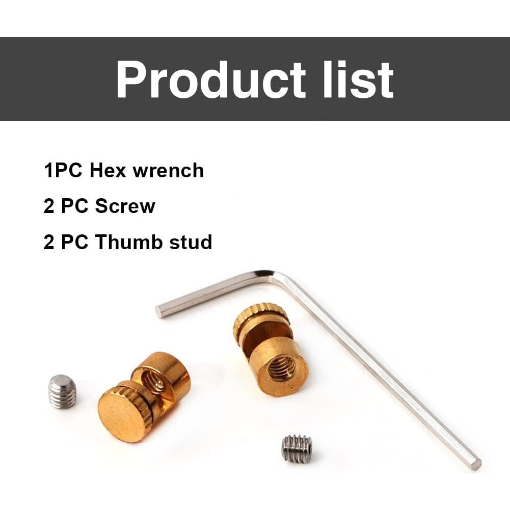 Botones de Pulgar para Cuchillo FLAMEDUKE 2 Pcs Latón EDC