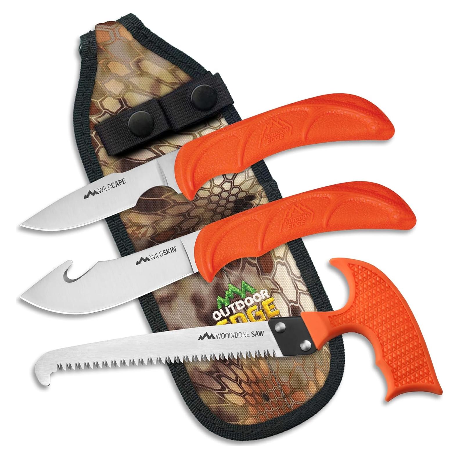 Juego de Cuchillos de Caza Outdoor Edge WildGuide 4 Piezas