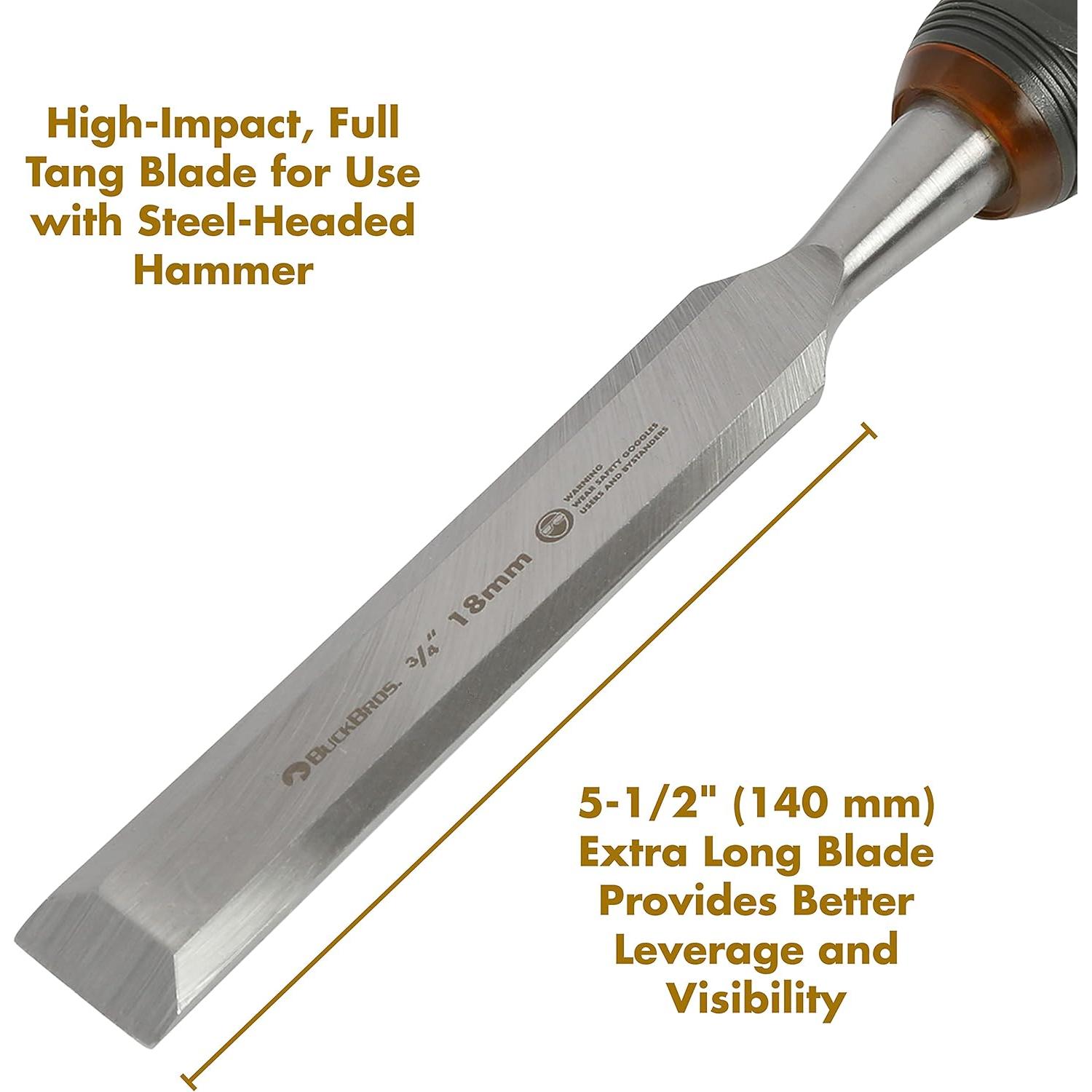 Cincel de Madera Pro Full Tang Buck Bros 3/4" (18mm)