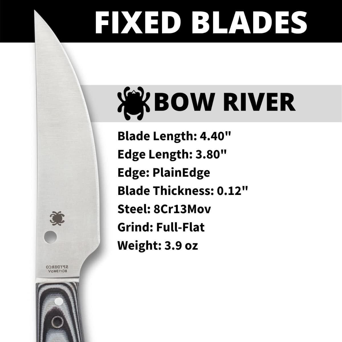 Cuchillo de Caza Spyderco Bow River 11.05 cm Acero Inoxidable