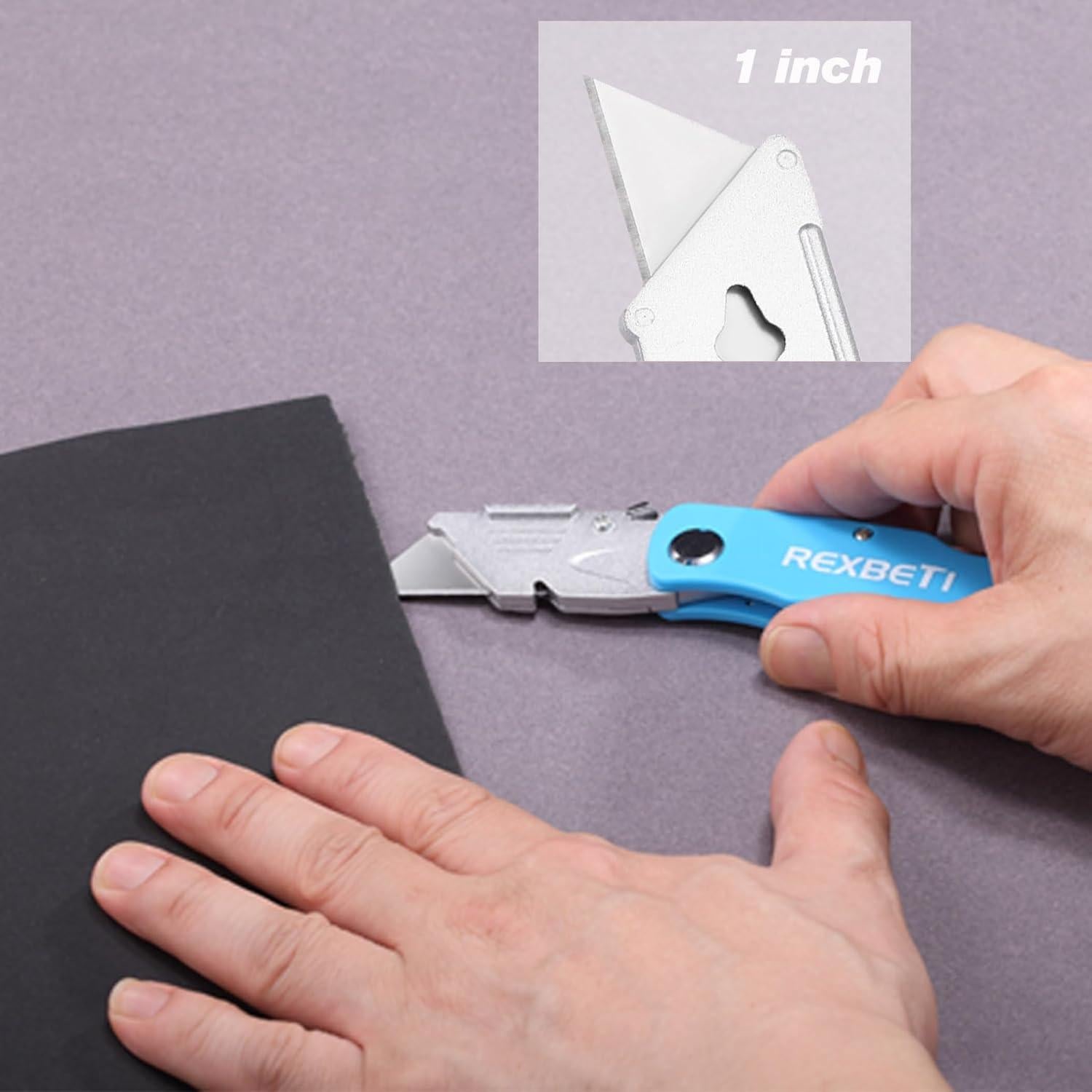 Cuchillos Utilitarios REXBETI 12 Piezas con 20 Cuchillas SK5