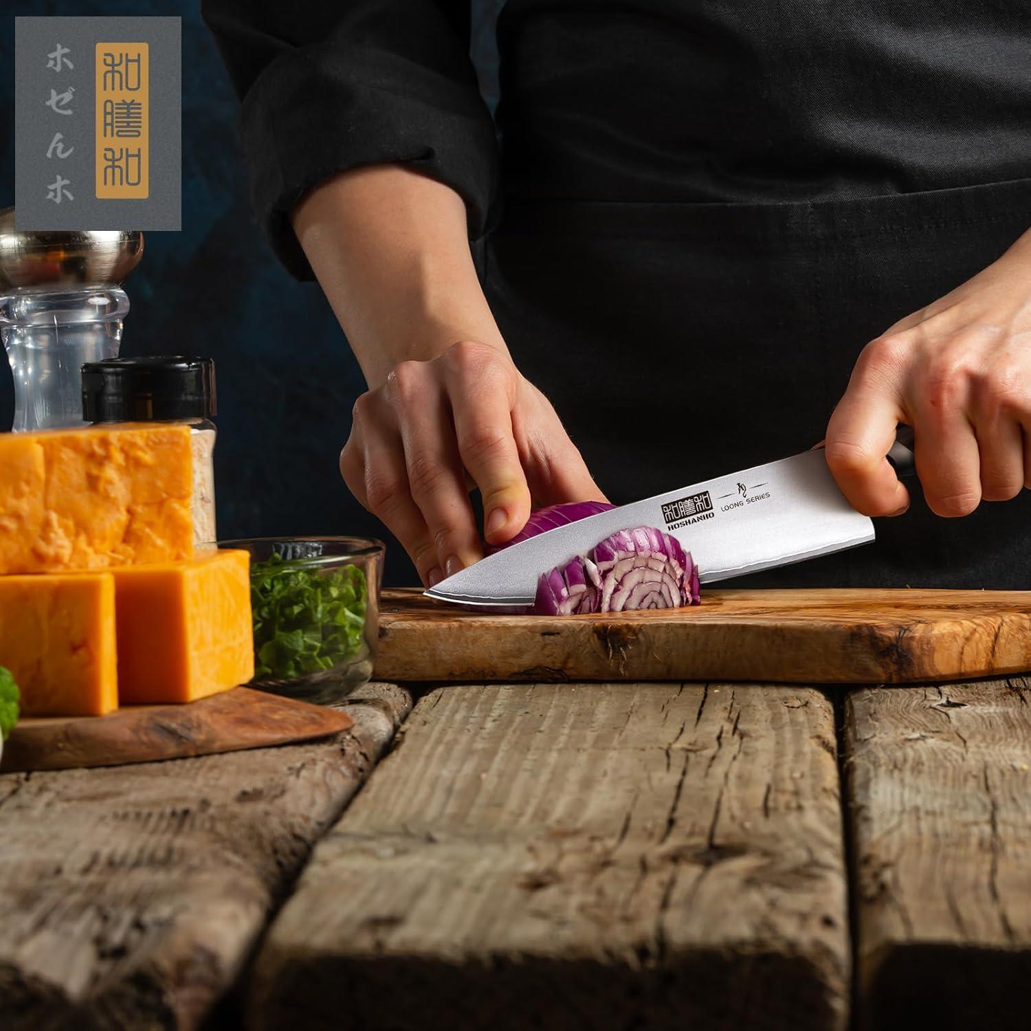 Cuchillo de Chef HOSHANHO 20.32 cm Acero Japonés Ultra Afilado