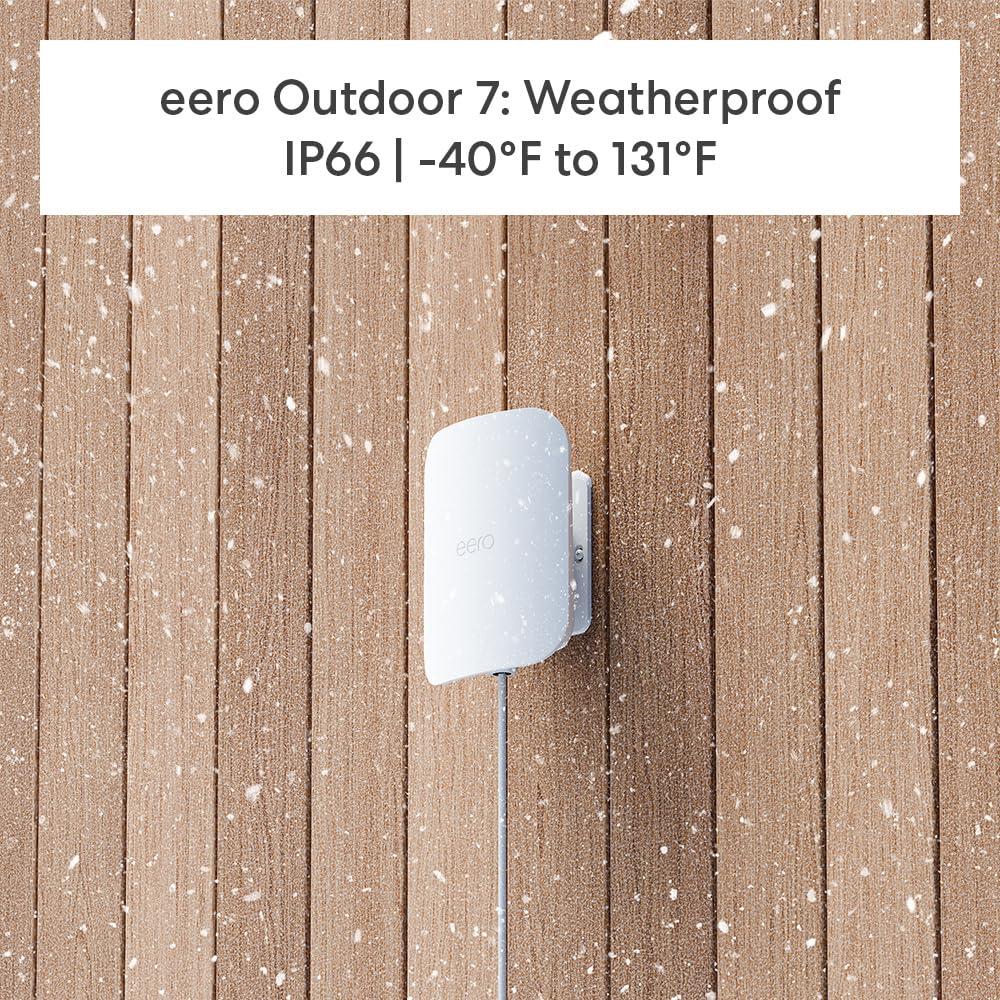 Amazon eero 7 (3-pack) with Amazon eero Outdoor 7 (1-pack) mesh wifi system