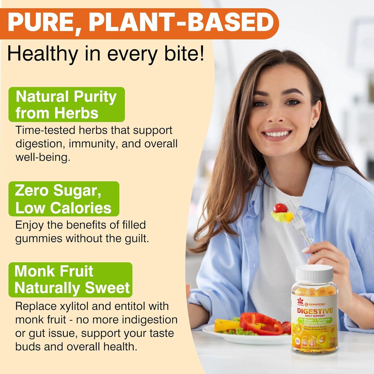 Gominolas de Jengibre LILICARE Sin Azúcar 60 Unidades