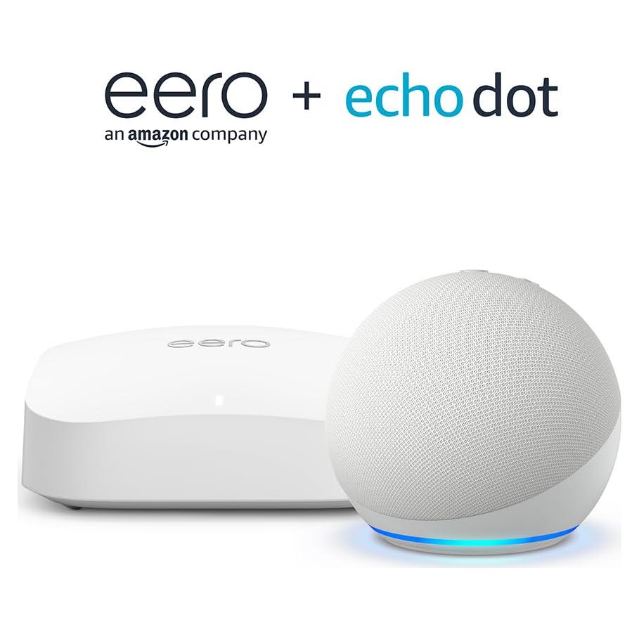 Amazon eero Pro 6E mesh wifi router (1-pack) with Amazon Echo Dot