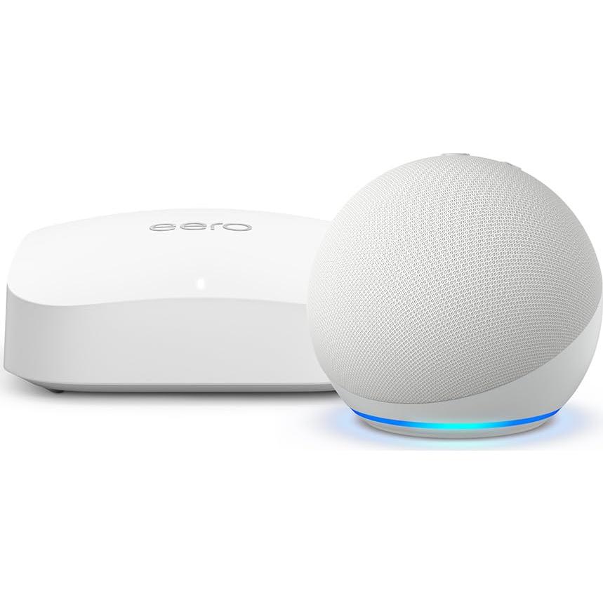 Amazon eero Pro 6E mesh wifi router (1-pack) with Amazon Echo Dot