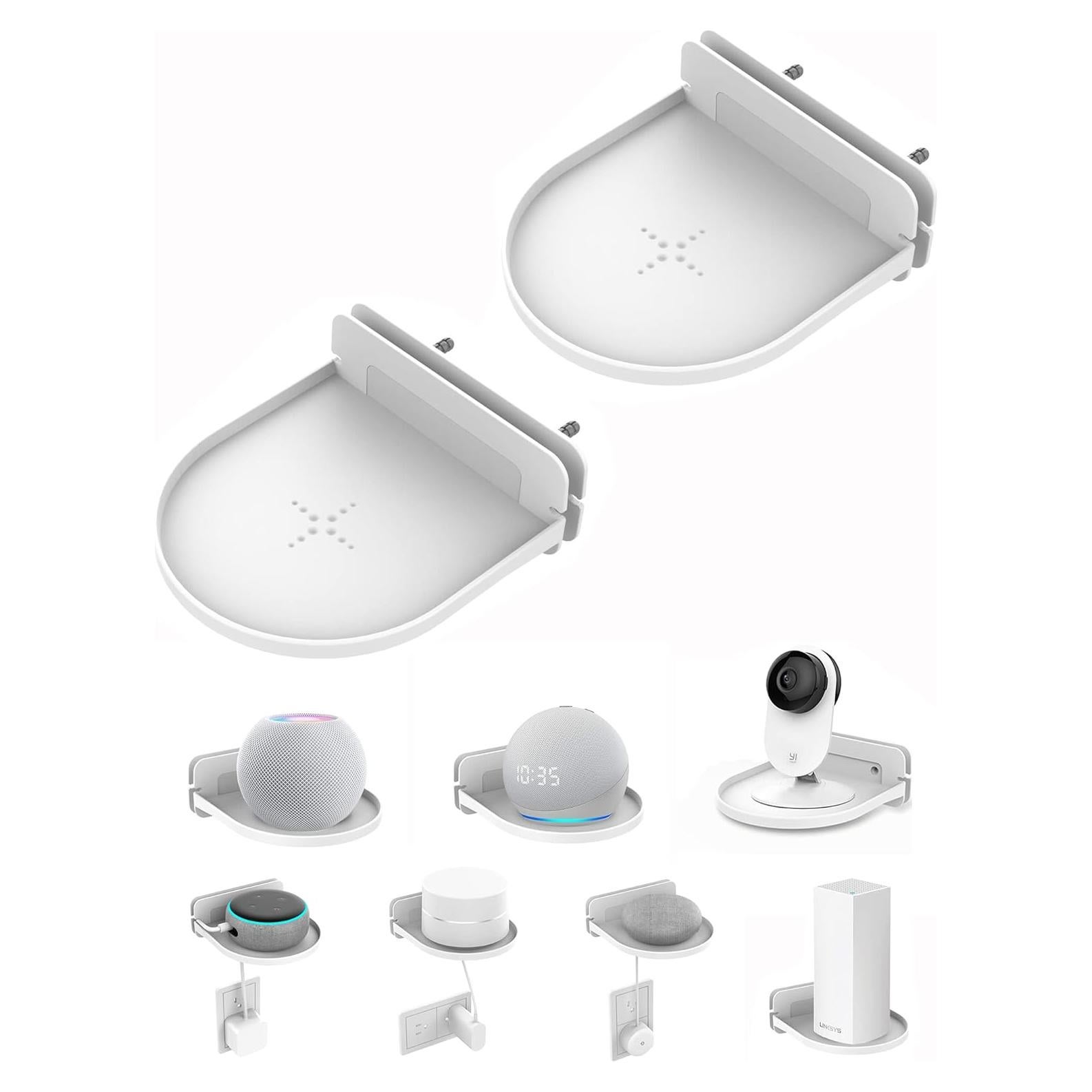 Soporte de Pared Universal ZZHDESBY para Altavoces y Cámaras - Blanco