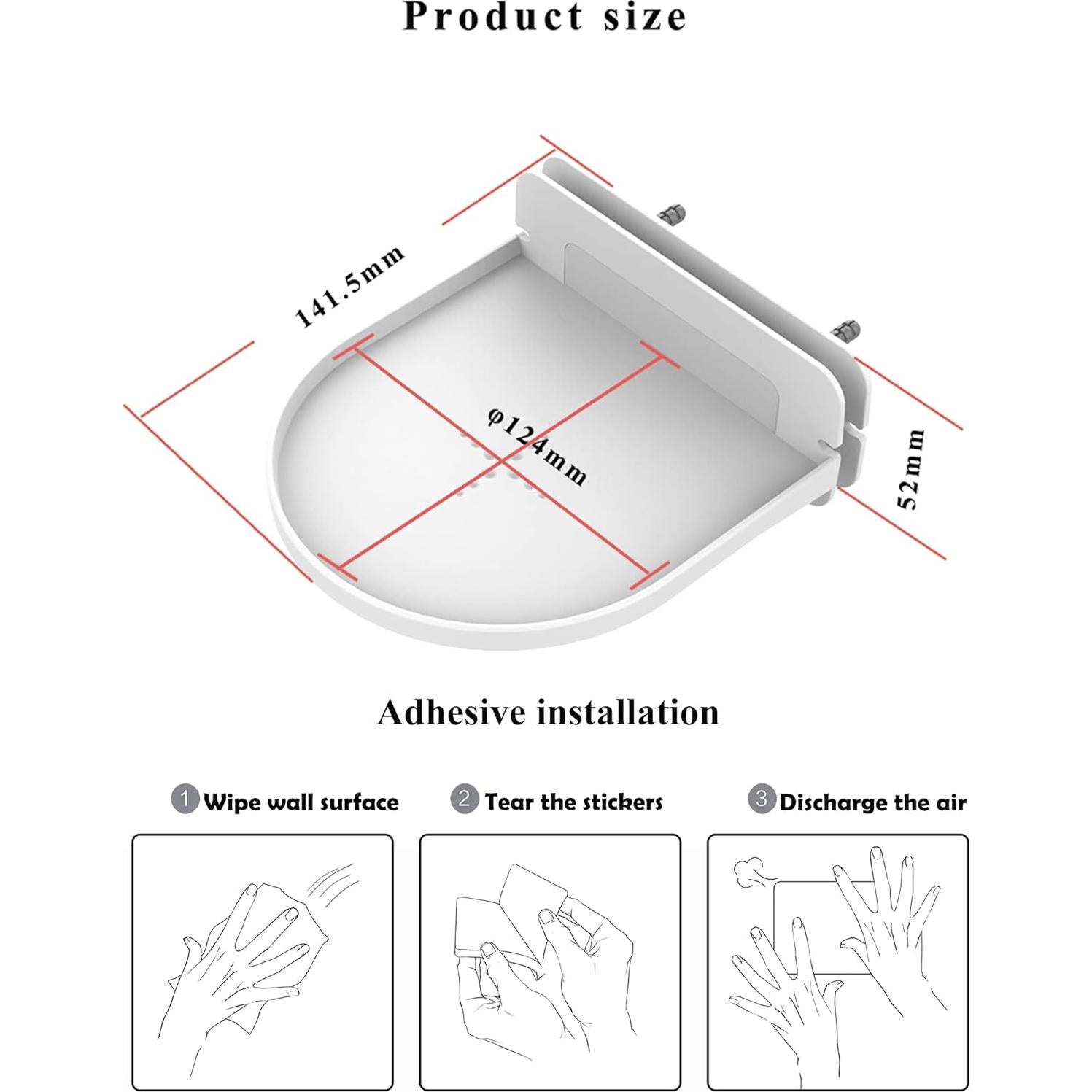 Soporte de Pared Universal ZZHDESBY para Altavoces y Cámaras - Blanco