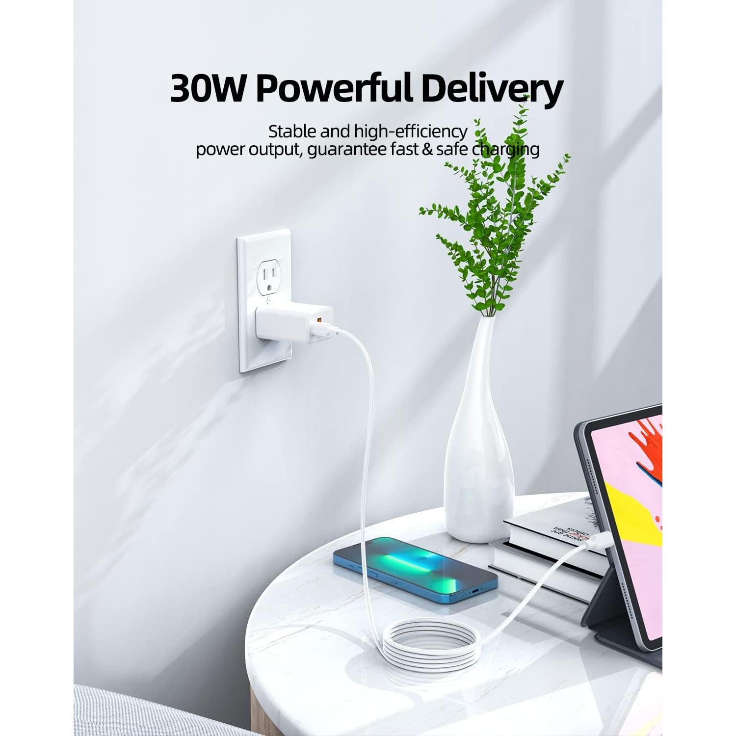 Cargador USB-C 27W Nicpower para eero 6, Pro 6E, Max 7