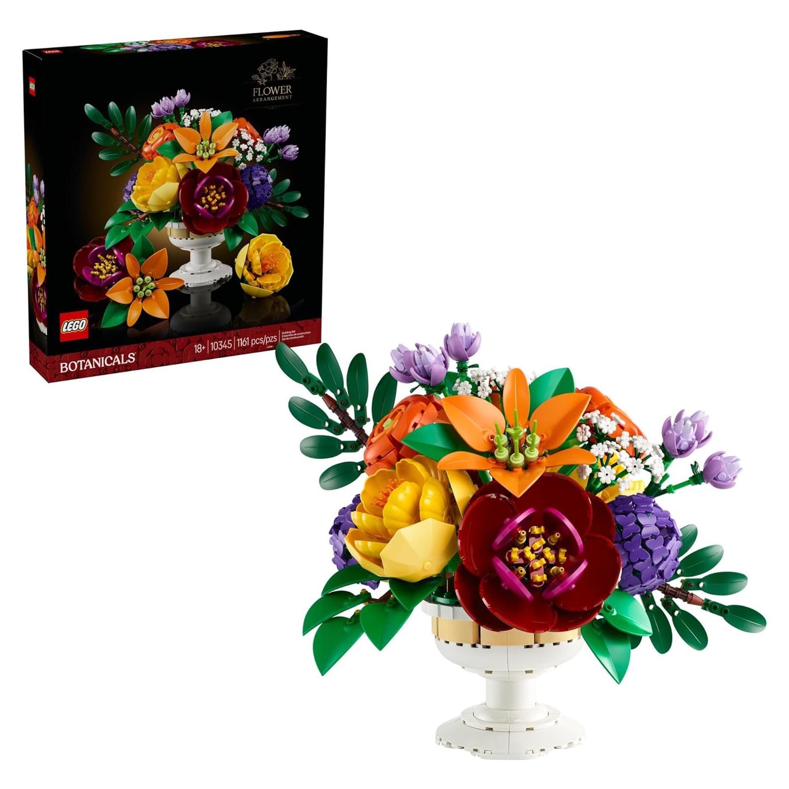 LEGO Botánicos Arreglo Floral 10345 - Set de Construcción 1,161 Piezas