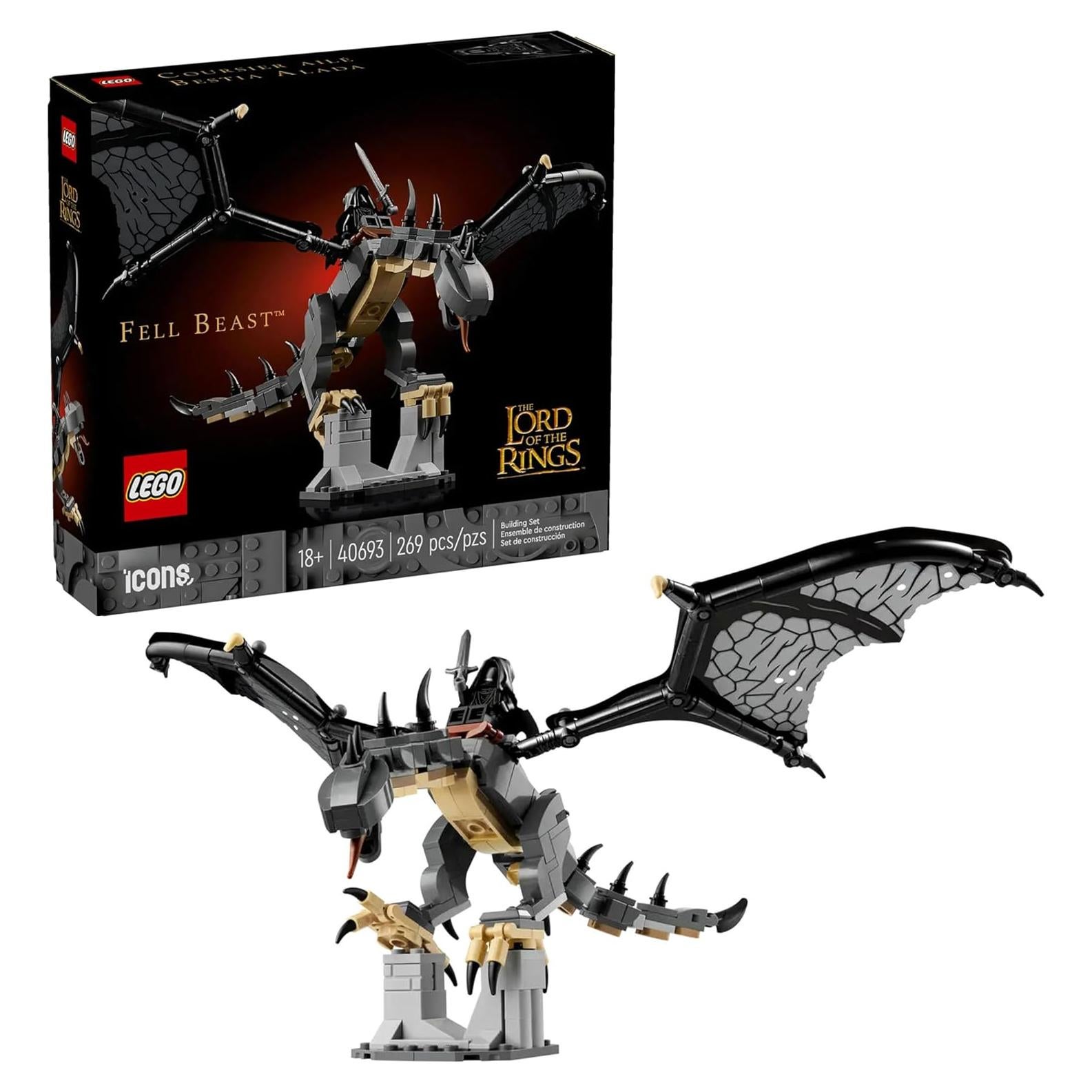 LEGO Icons Bestia Alada 40693 El Señor de los Anillos 269 Piezas