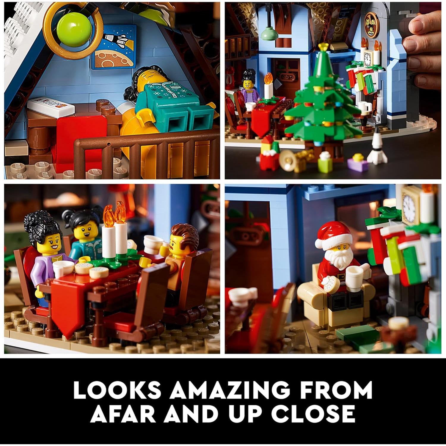 LEGO Visita de Santa 10293 Casa Navideña 1445 Piezas