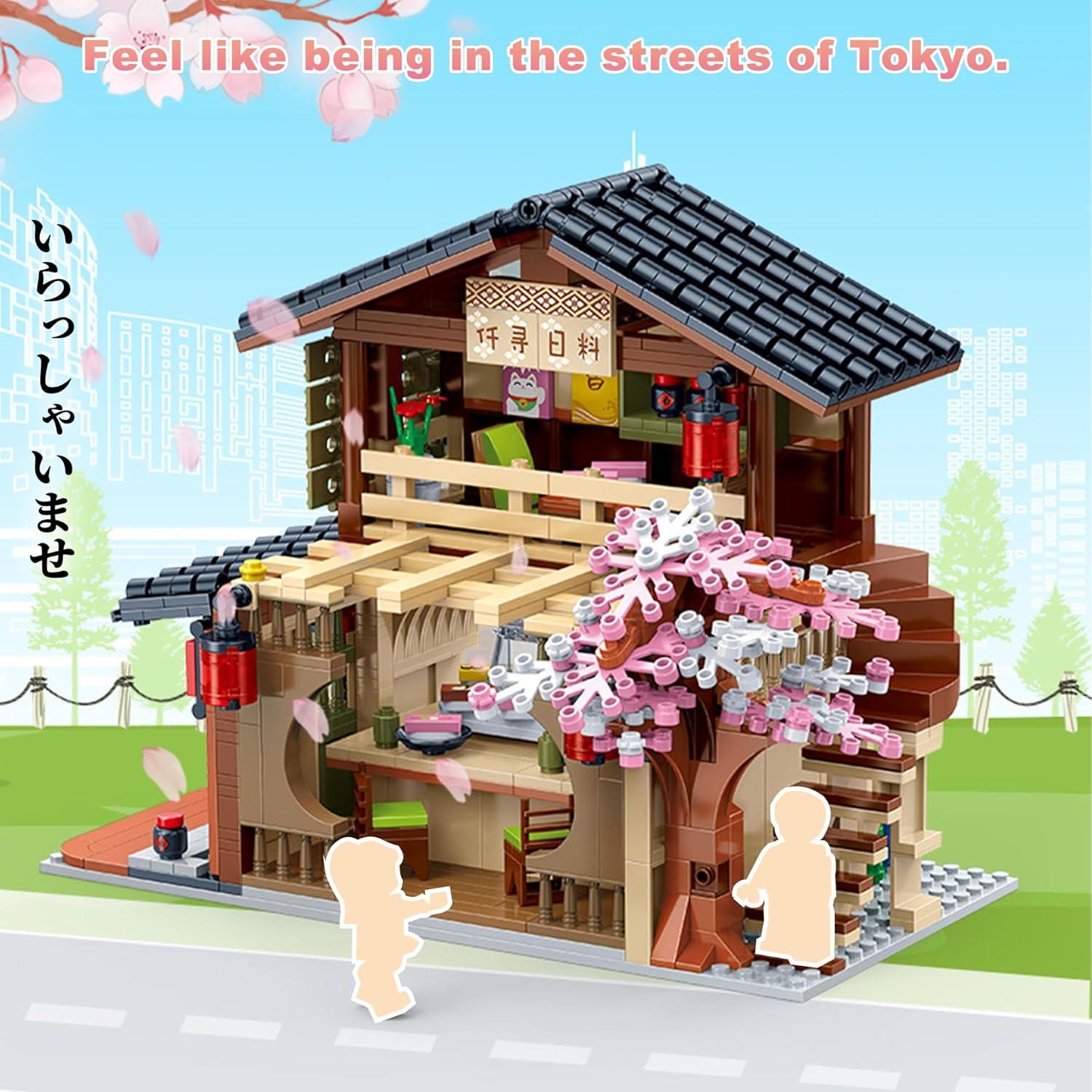 Kit de Construcción de Juguete Hallisun Tienda de Sushi 763 Piezas