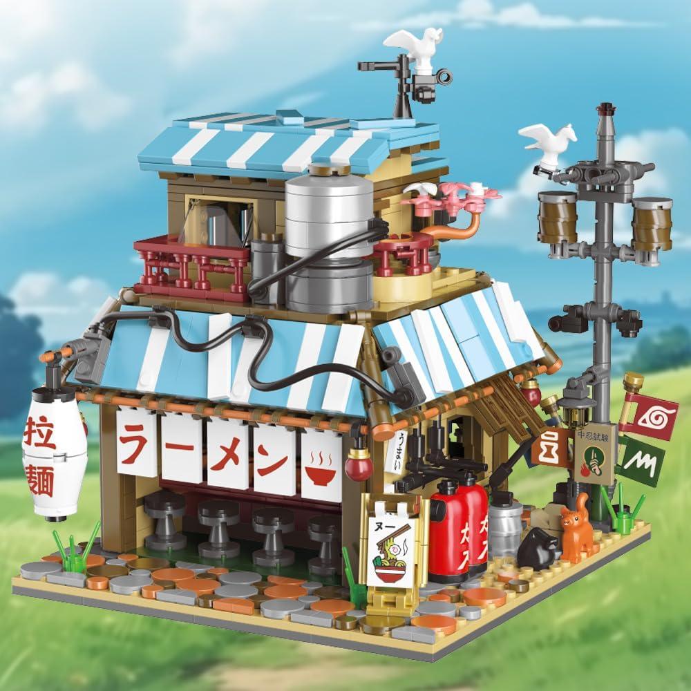 Conjunto de Bloques de Construcción Tienda de Ramen Japonesa 20x20cm