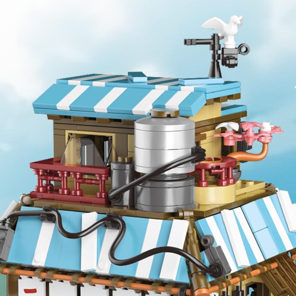 Conjunto de Bloques de Construcción Tienda de Ramen Japonesa 20x20cm