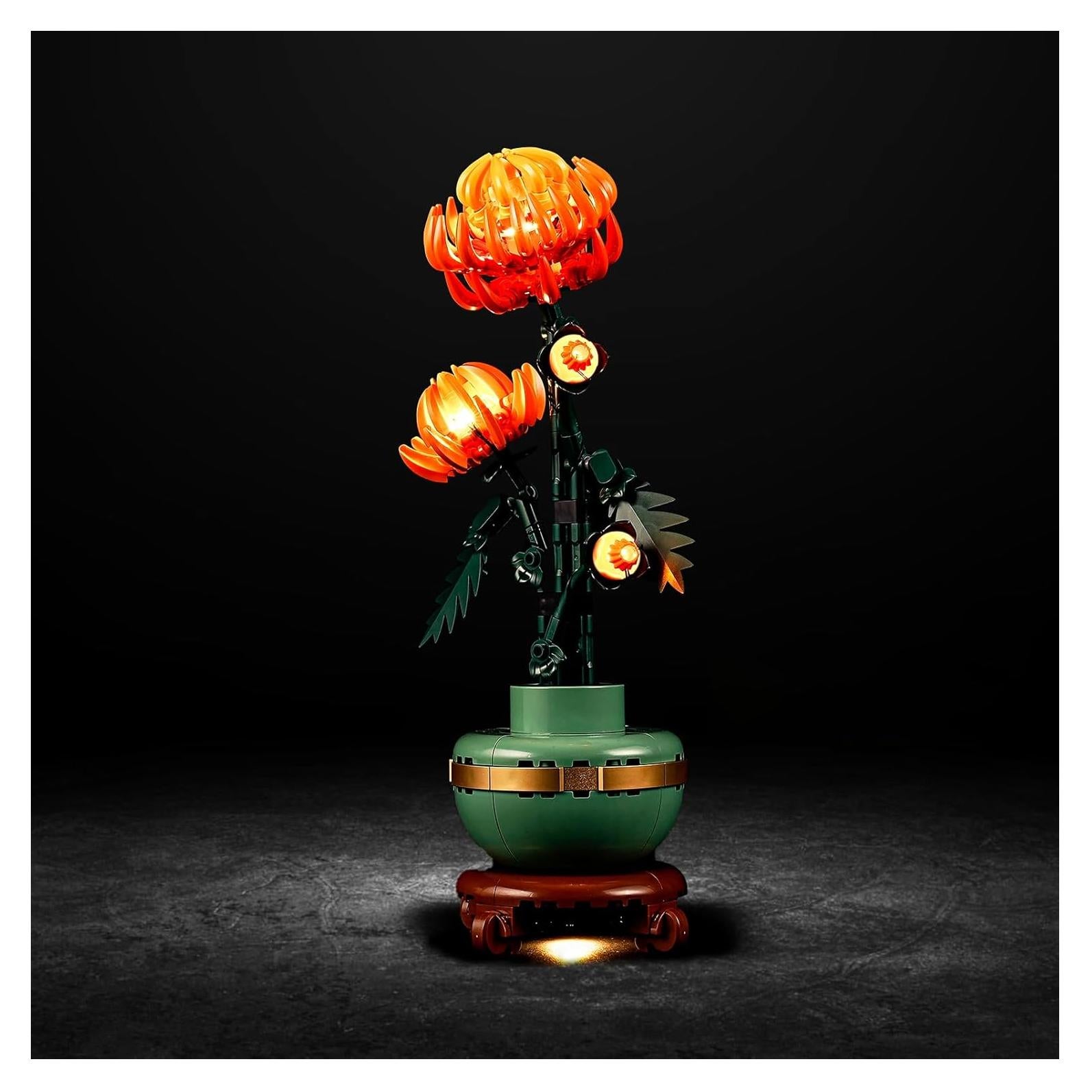 Luz LED Vaodest para LEGO 10368 Crisantemo Decorativo