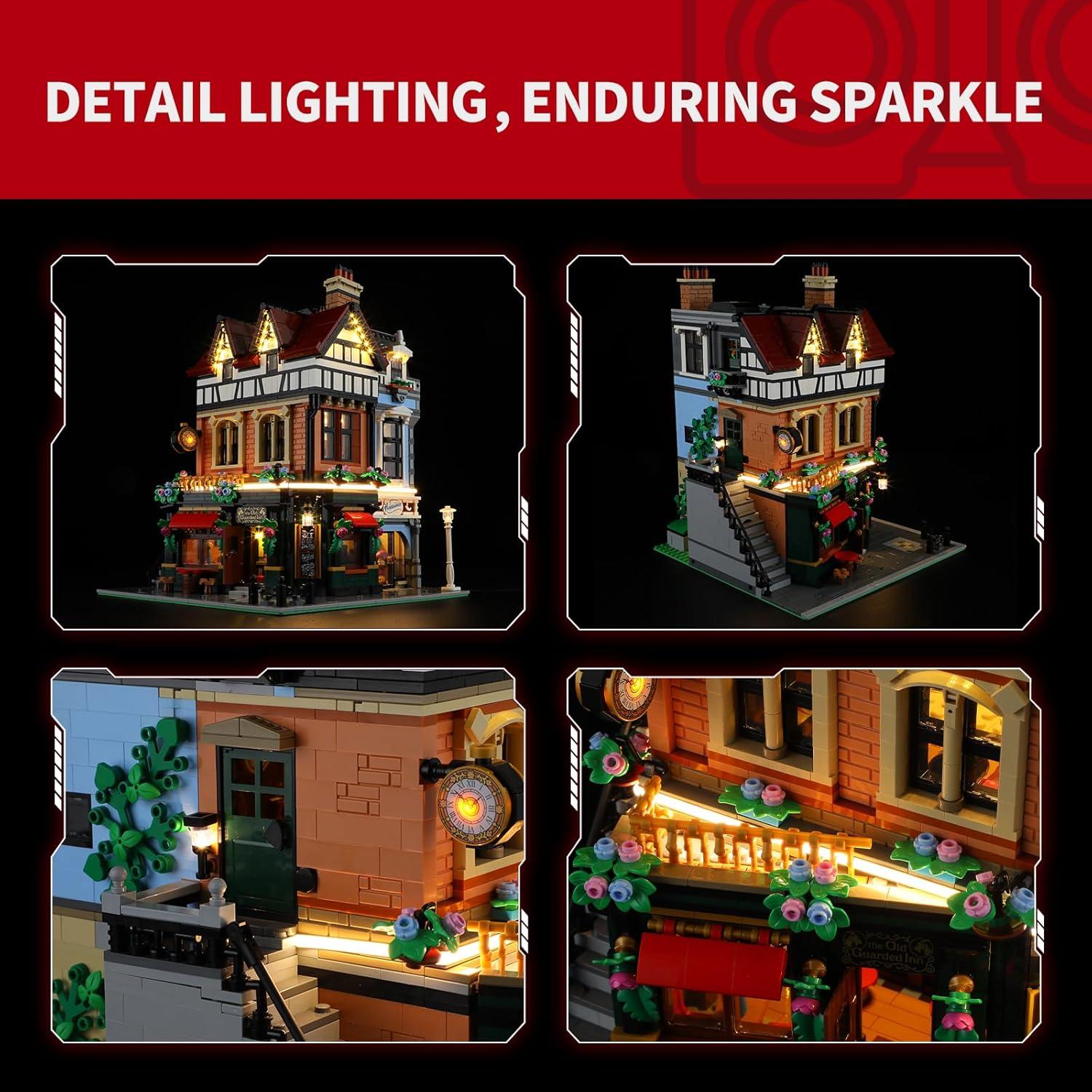 Kit de Luz LED BRIKSMAX para Lego Tudor Corner 10350