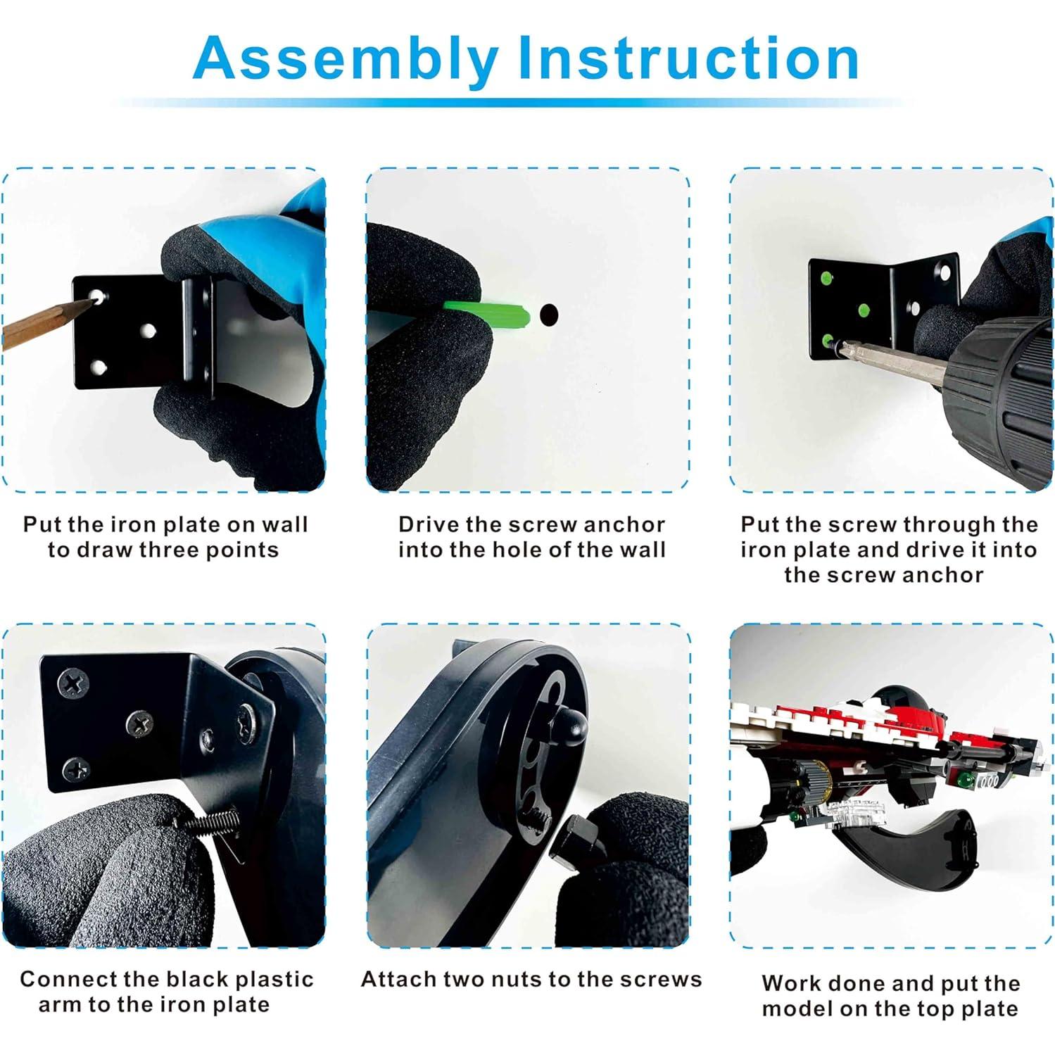 Soportes de Pared LEGO BrickVisions para Modelos 2x4