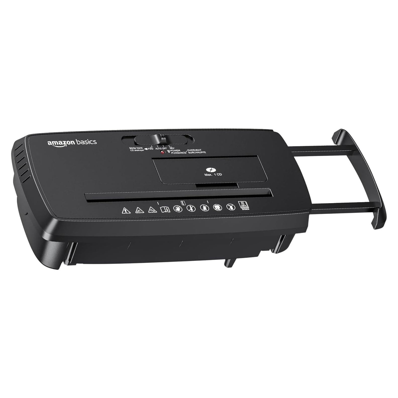 Trituradora de Papel Amazon Basics S120-E, 8 Hojas, Compacta