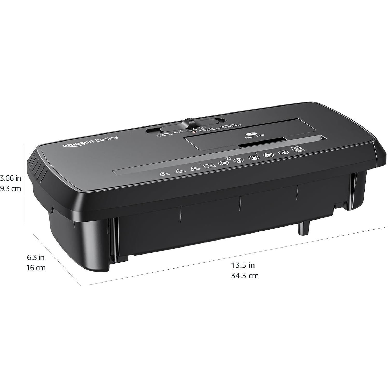 Trituradora de Papel Amazon Basics S120-E, 8 Hojas, Compacta