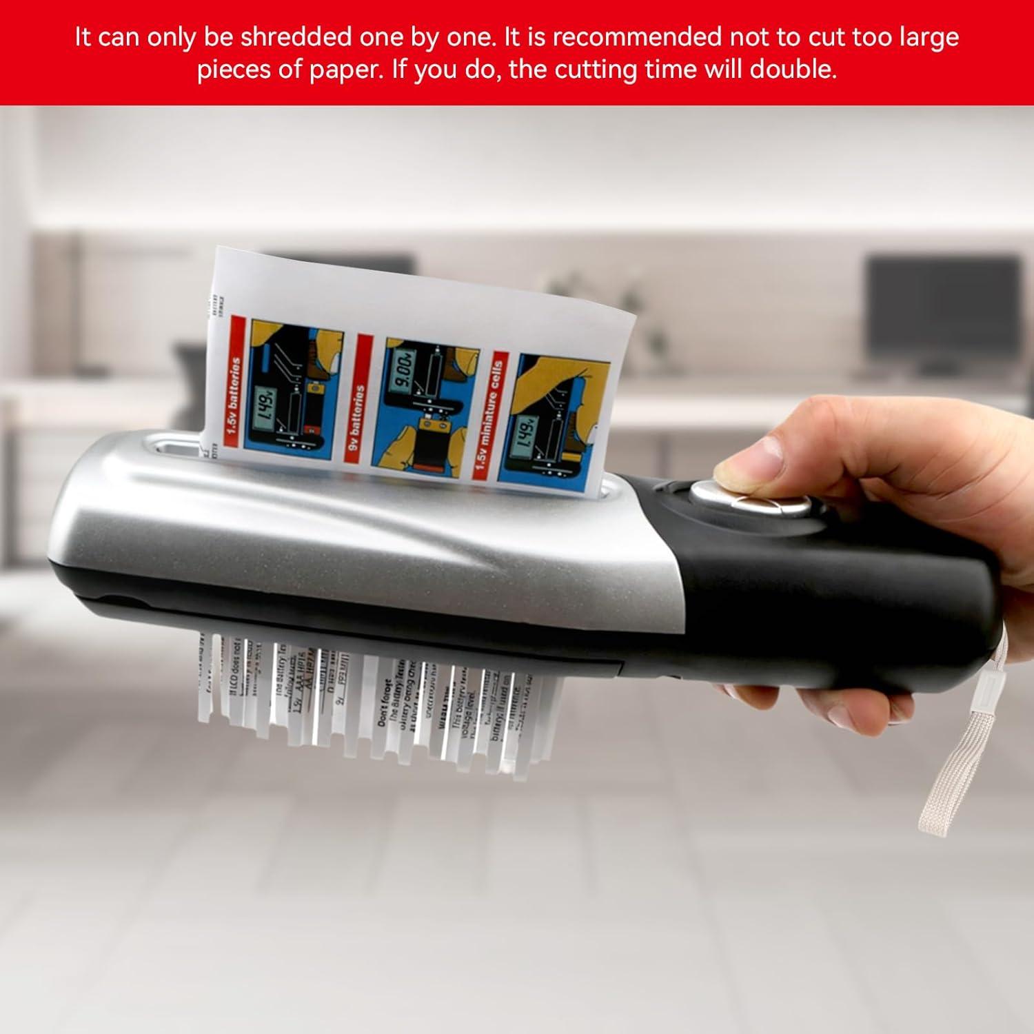 Destructora de Papel Portátil USB HERCHR 388g Compacta