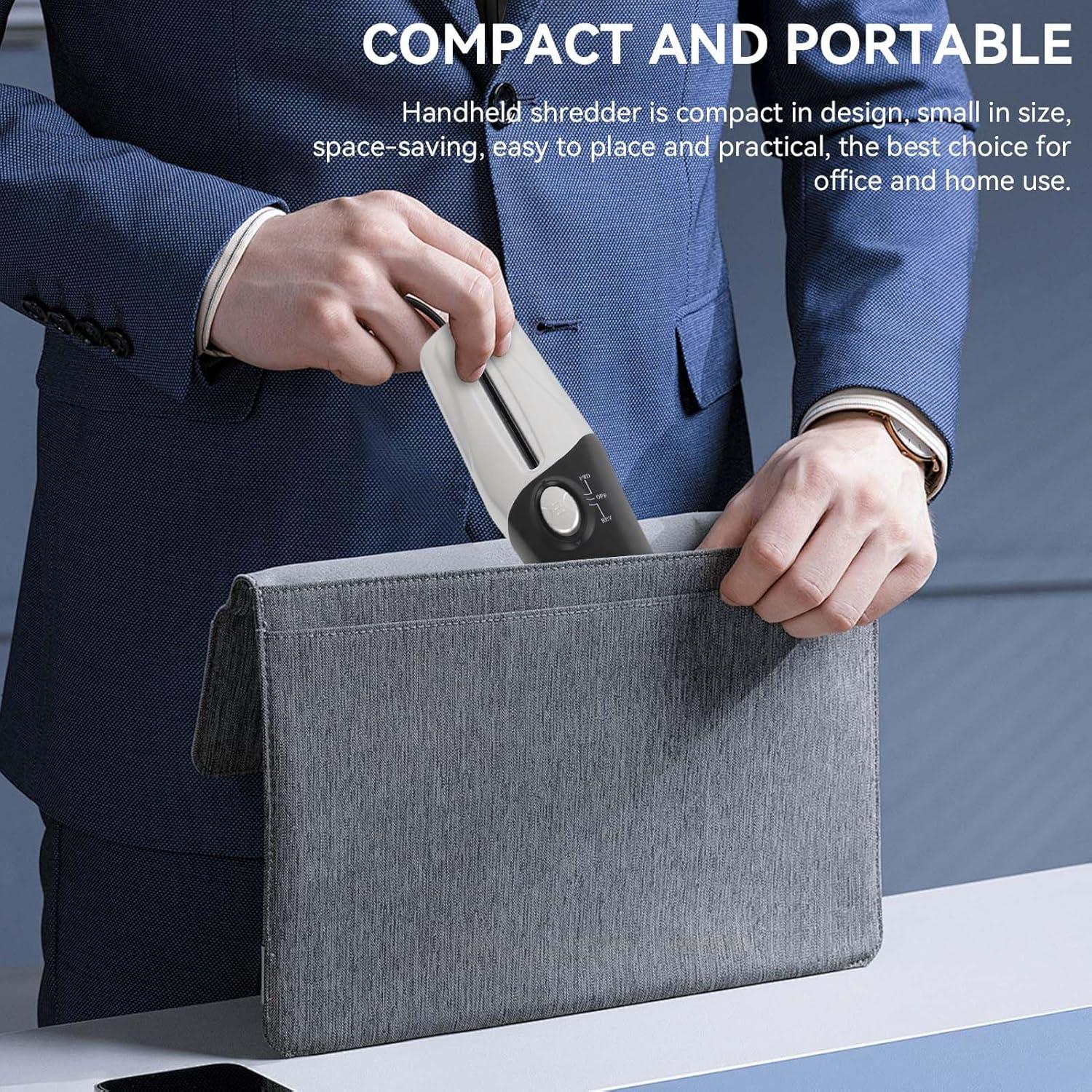 Destructora de Papel Portátil USB HERCHR 388g Compacta