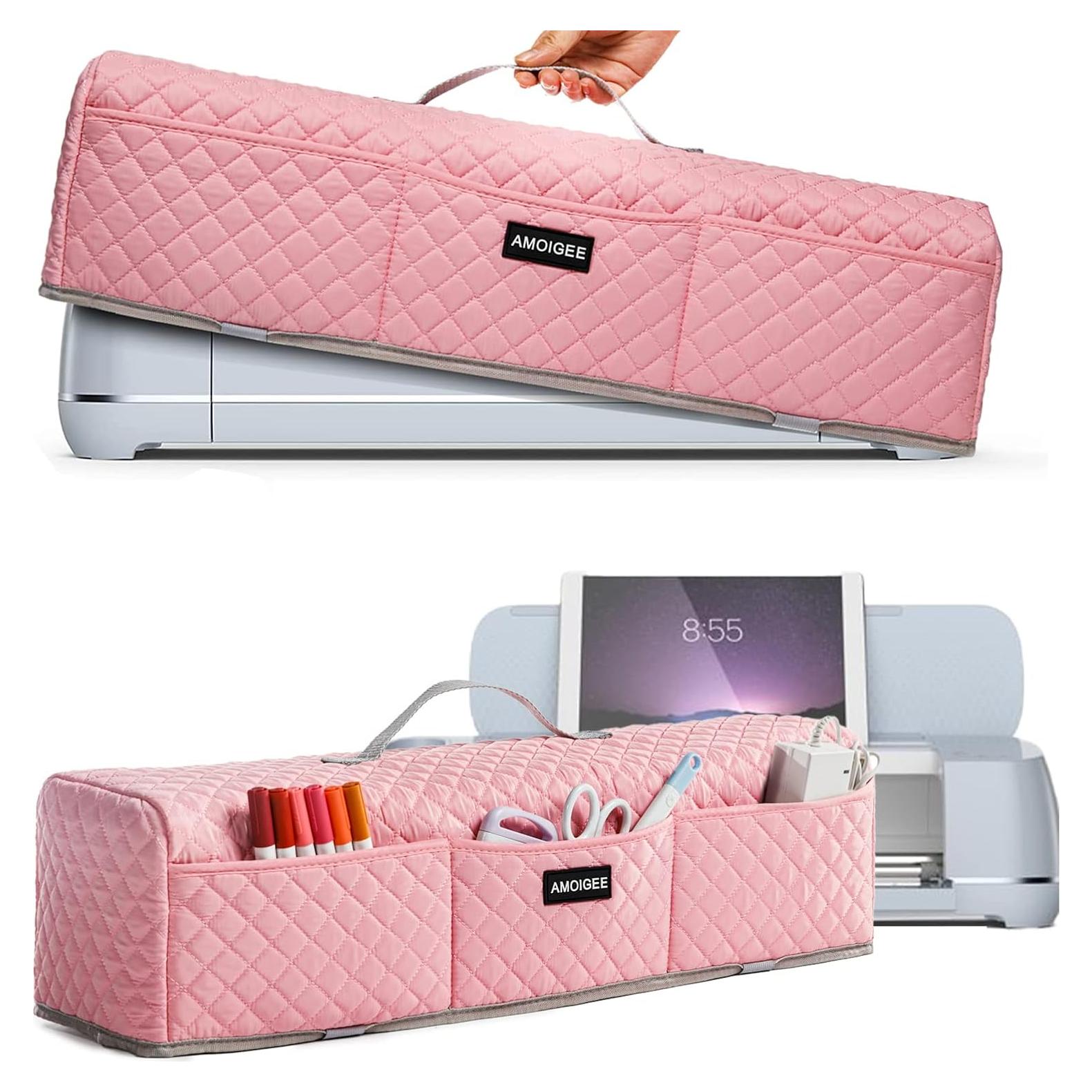 Funda acolchada AMOIGEE para Cricut Maker y Explore - Rosa