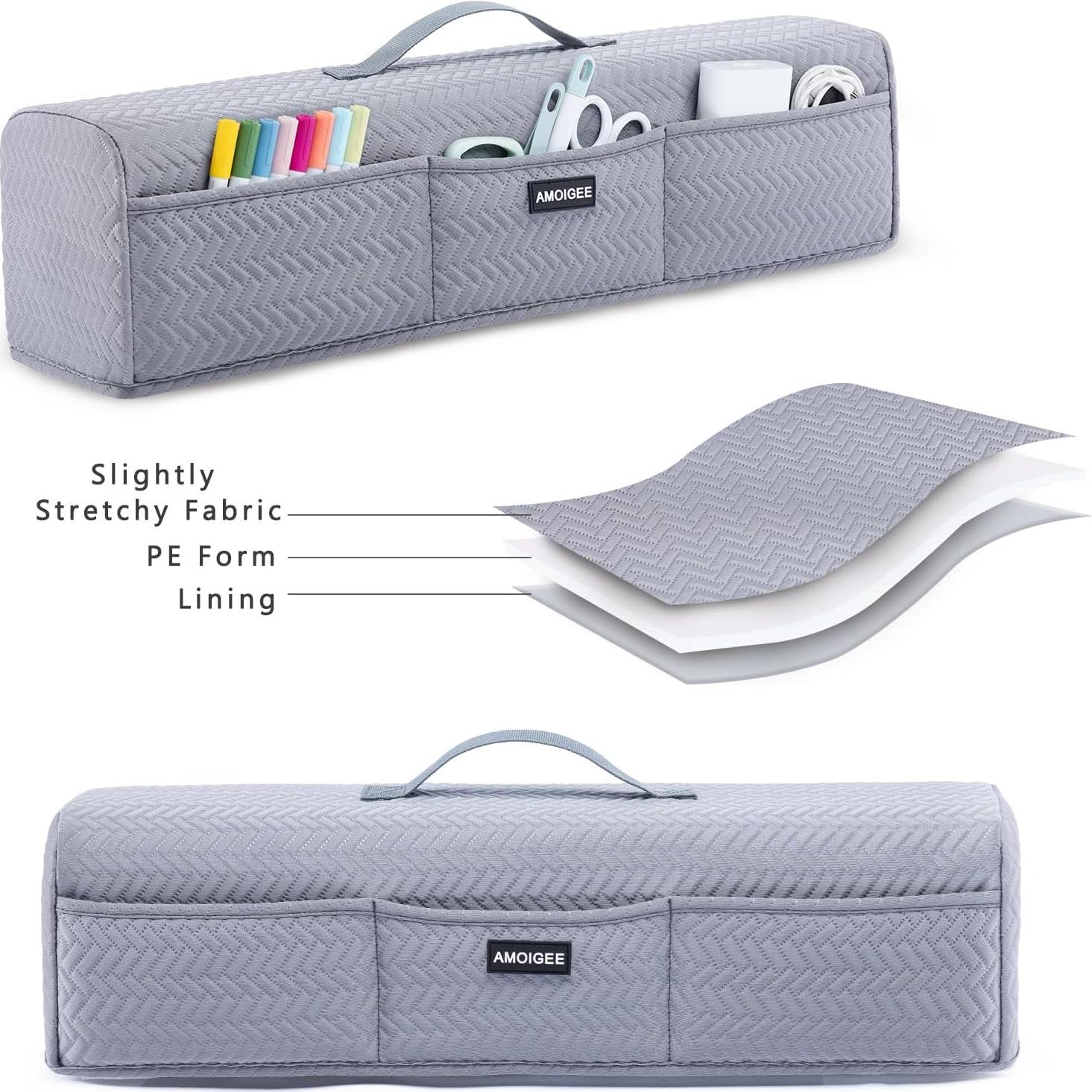 Funda de Polvo AMOIGEE para Cricut Maker 4 y Explore 4 - Gris