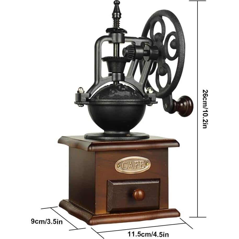 Molino de Café Manual YUEHUA de Madera Vintage 1.09 kg