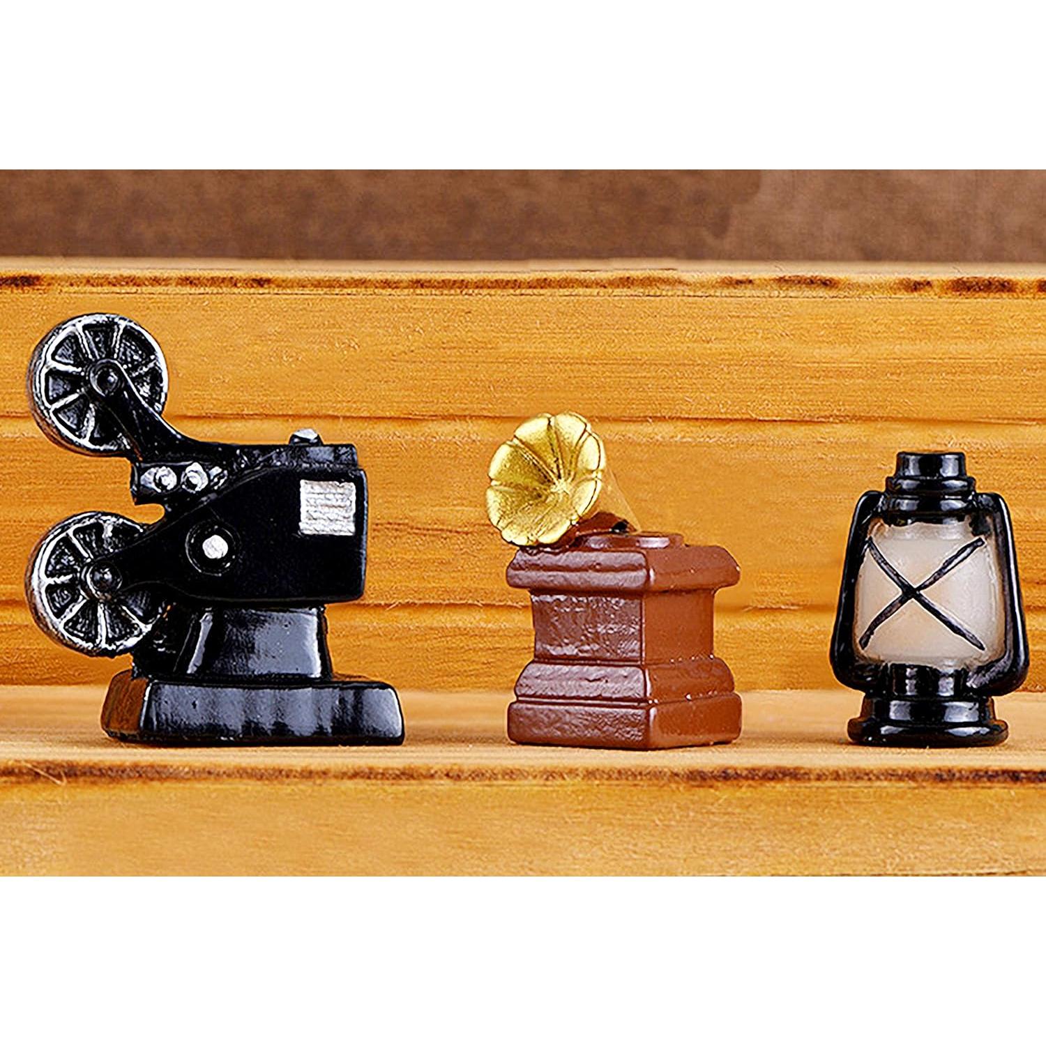 12 Accesorios Miniatura Retro para Casa de Muñecas - Inheming