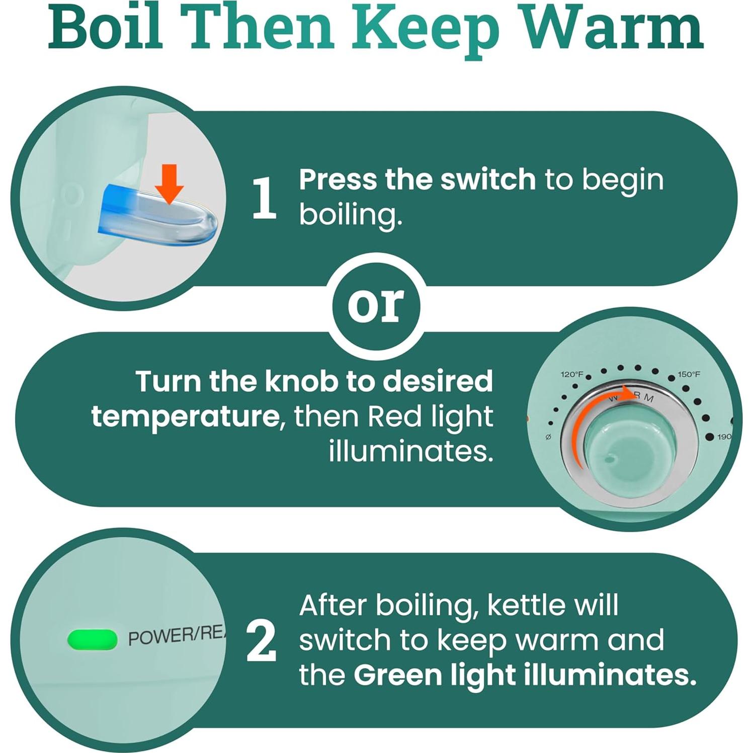 Hervidor Eléctrico Elite Gourmet EKT1220M 1.2L Vidrio BPA Libre