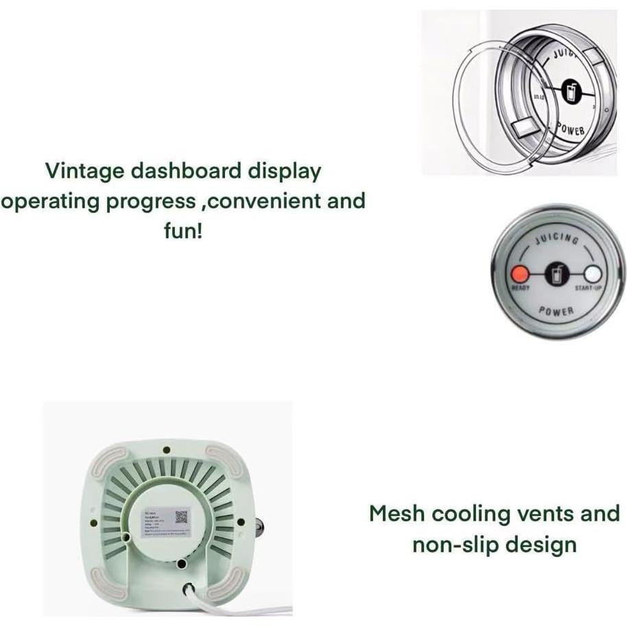 Licuadora Smoothie Retro EC Retro 300W 2 Velocidades Verde