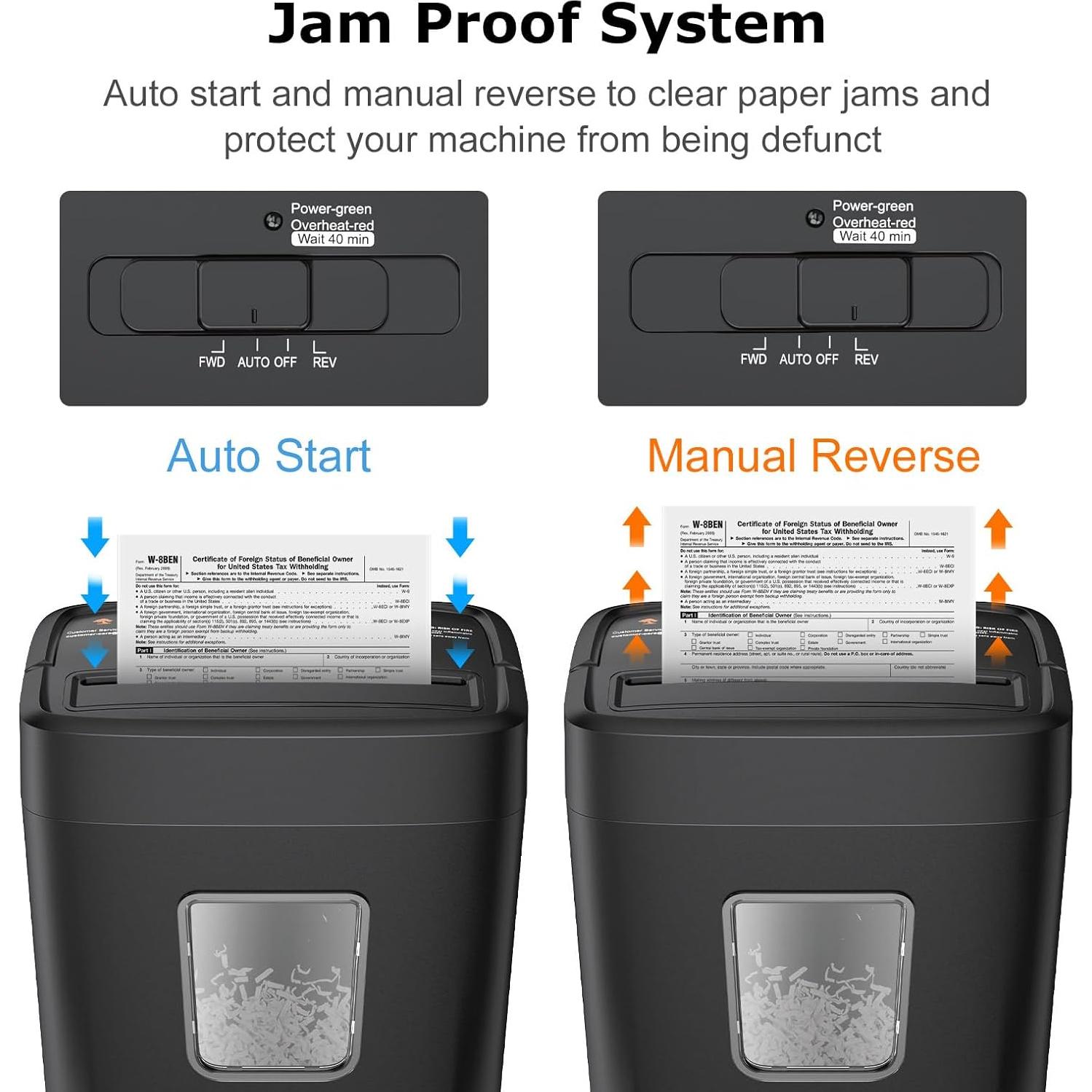 Destructora de Papel Bonsaii C261-C Corte Cruzado 8 Hojas