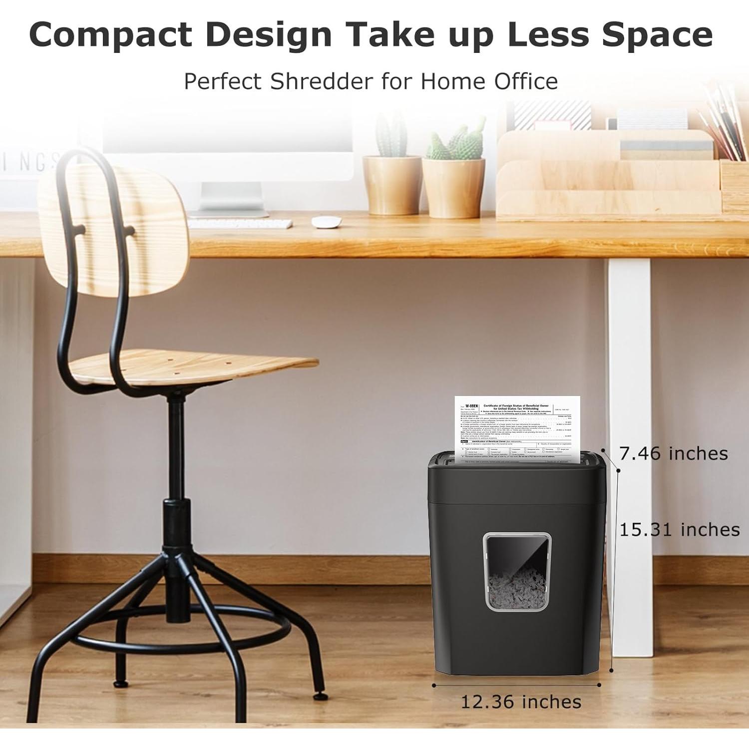 Destructora de Papel Bonsaii C261-C Corte Cruzado 8 Hojas