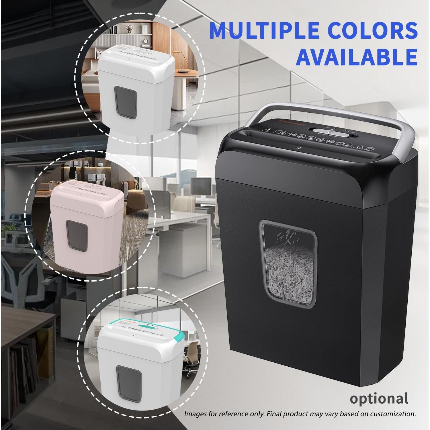 BONSAII Trituradora Personalizable 12 Hojas 20.8L Alta Seguridad