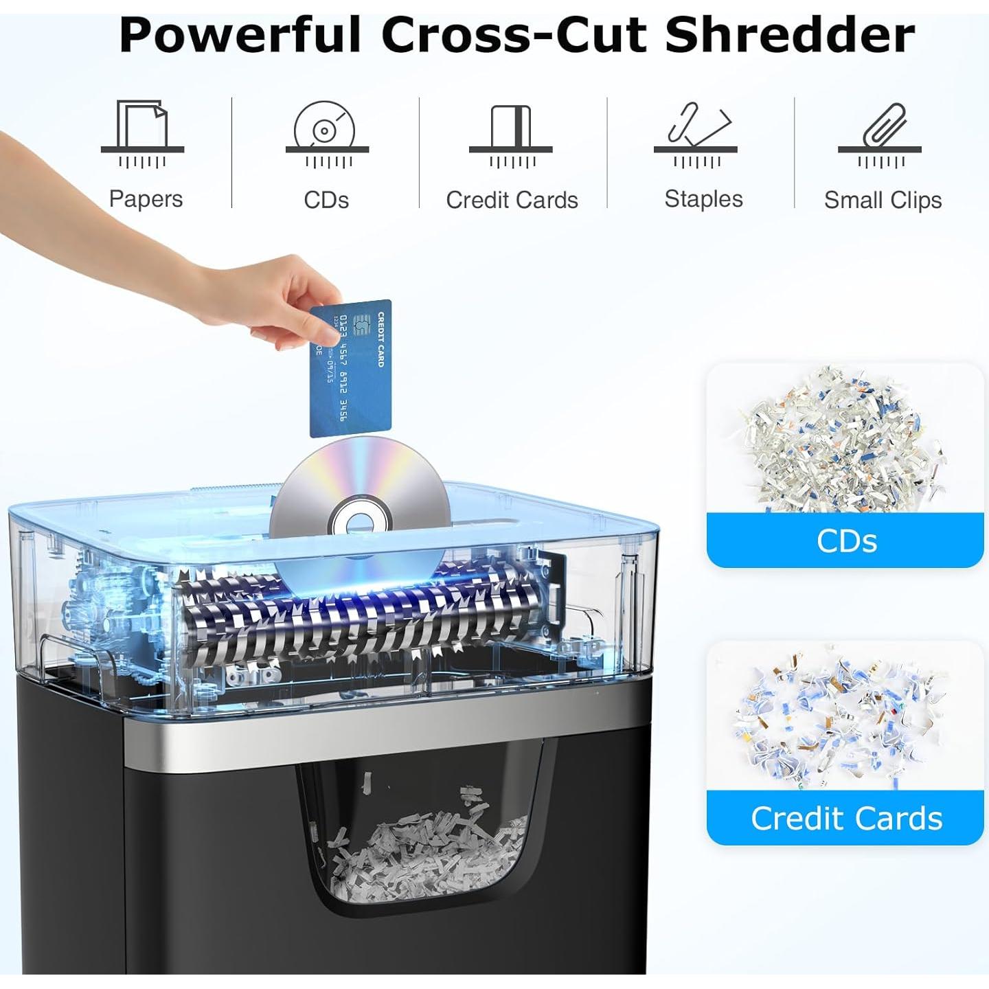 Trituradora de Papel BONSEN S3112 Corte Cruzado 14 Hojas